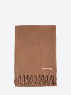 Acne Studios - Wool Fringe Scarf in Caramel Brown