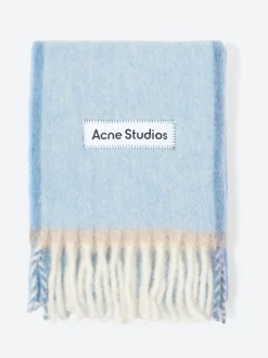 Acne Studios - Wool Mohair Scarf in Denim Blue