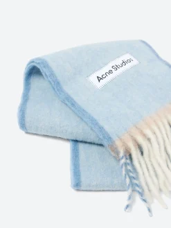 Acne Studios - Wool Mohair Scarf in Denim Blue