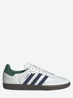 adidas - Samba OG in White, Navy and Collegiate Green