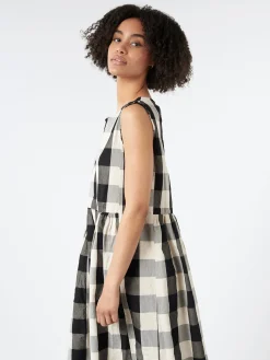 Aequamente - 24140 Dress in Big Check