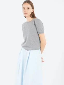 Aequamente - 25185 Knit T-Shirt in Grigio