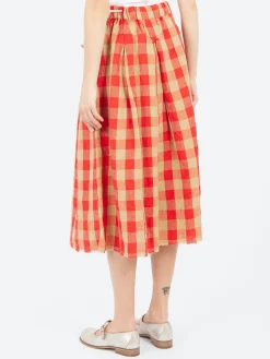 Aequamente - Big Gingham Skirt in Var 1