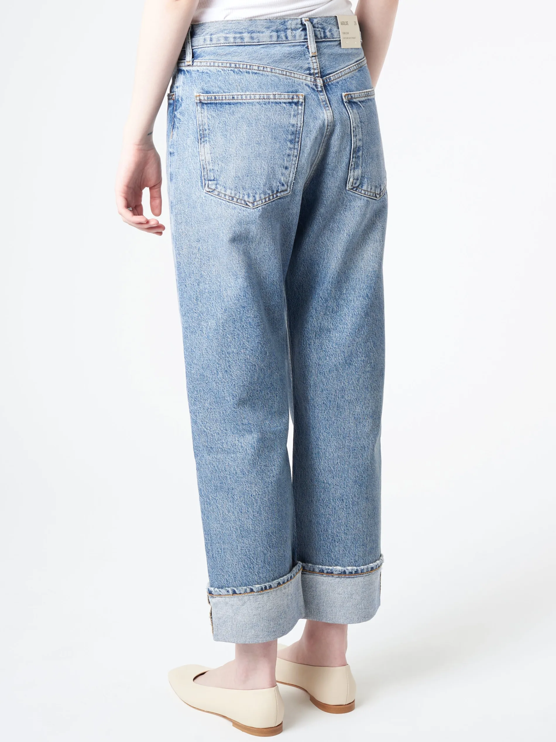 AGOLDE - Fran Jean in Invention (Medium Vintage Indigo)