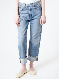 AGOLDE - Fran Jean in Invention (Medium Vintage Indigo)