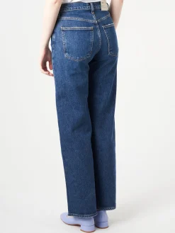 AGOLDE - Harper Straight Jean in Tempo (Saturated Deep Indigo)