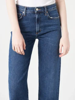 AGOLDE - Harper Straight Jean in Tempo (Saturated Deep Indigo)