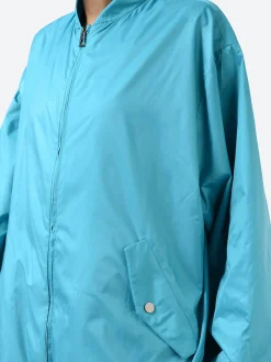 Ahirain - Bomber Jacket in Turquoise Sea