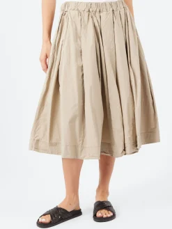 Album di Famiglia - Pleated Short Skirt TC in Stone