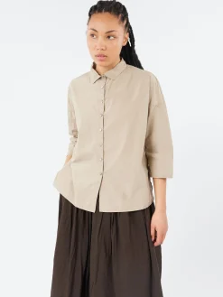Album di Famiglia - Short Collar Shirt TC in Stone