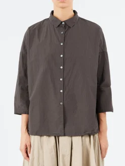 Album di Famiglia - Short Collar Shirt TC in Brown