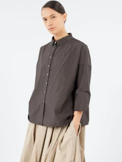 Album di Famiglia - Short Collar Shirt TC in Brown
