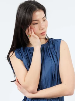 Alhaja- Amalfi Ring in Blue and Gold