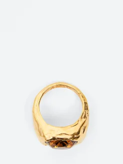 Alhaja- Amalfi Ring in Caramel and Gold