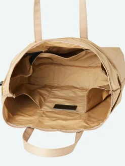 Amiacalva - Large Gabardine Tote in Beige