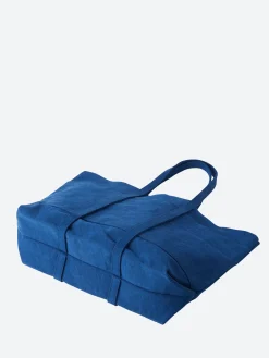 Amiacalva - Medium Washed Canvas Tote in Blue