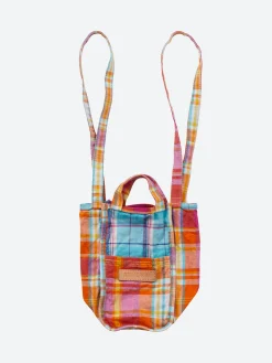 Amiacalva - Small Mixed Plaid Easy Bag in Orange