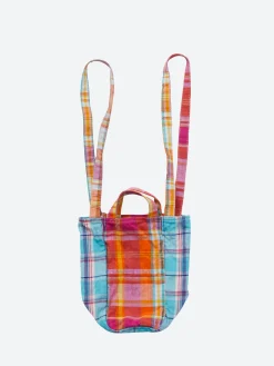 Amiacalva - Small Mixed Plaid Easy Bag in Orange