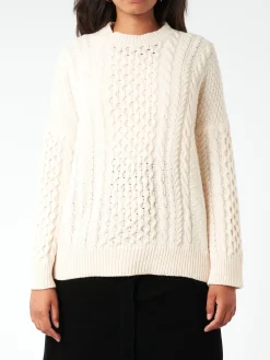 &Daughter - Aran Crewneck in Ecru