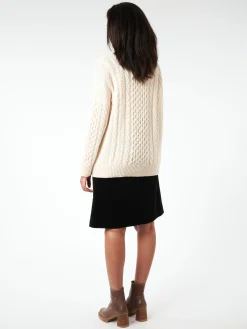 &Daughter - Aran Crewneck in Ecru