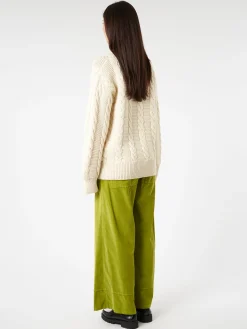 &Daughter - Cable Highneck in Ecru