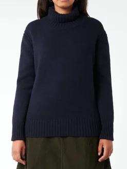 &Daughter - Fintra Lambswool Tunic in Navy