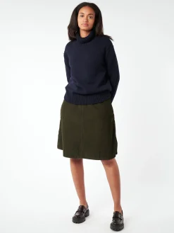 &Daughter - Fintra Lambswool Tunic in Navy