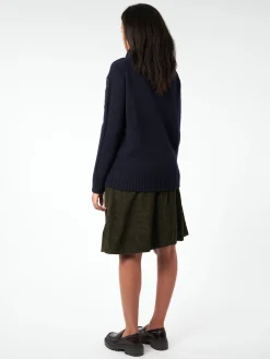 &Daughter - Fintra Lambswool Tunic in Navy