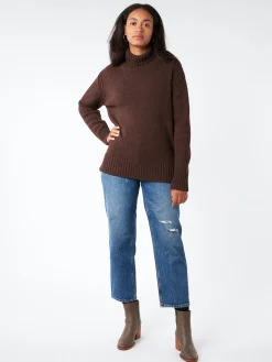 &Daughter - Fintra Lambswool Tunic in Hickory
