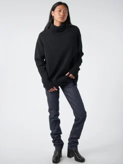 &Daughter - Fintra Lambswool Tunic in Black