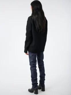 &Daughter - Fintra Lambswool Tunic in Black