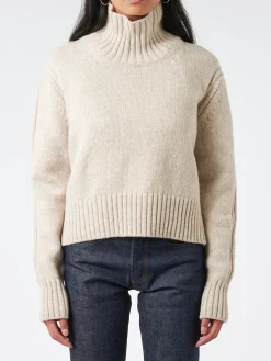 &Daughter - Fintra Lambswool Crop in Linen