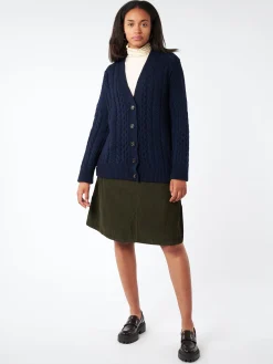 &Daughter - Lena Aran Cardigan in Navy/Nero