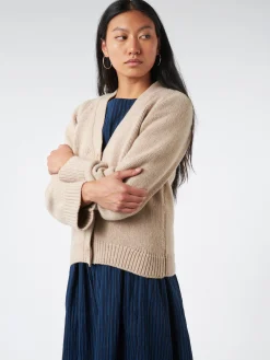 &Daughter - Shea Slouch Cardigan in Beige