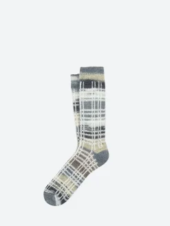 ANT45 - Charlotte Socks in Grey Multi Check