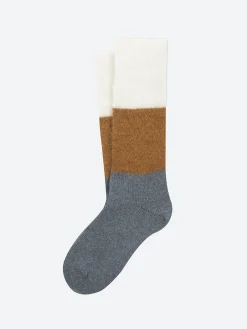 ANT45 - Gwynn Socks in Grey Colourblock