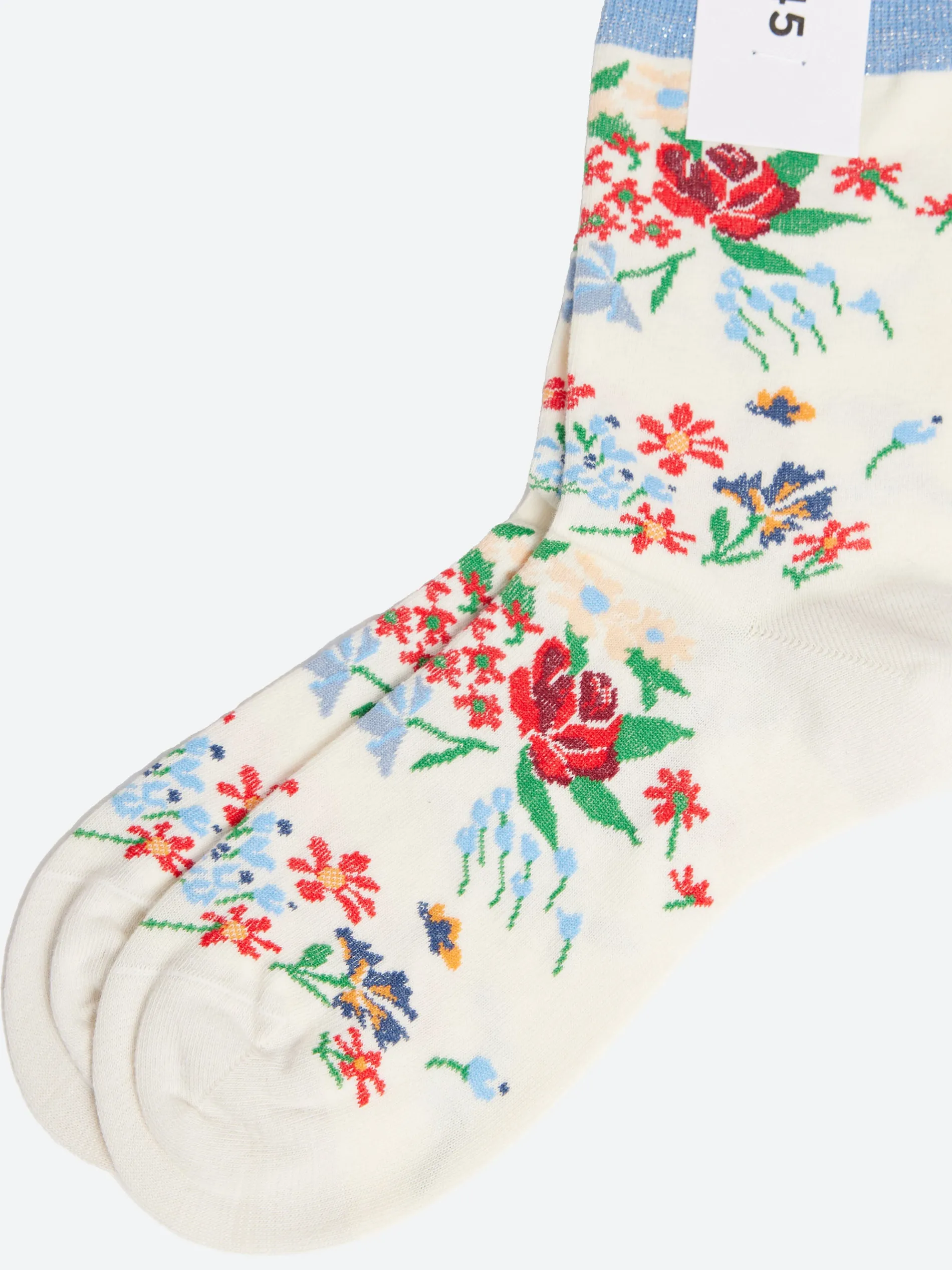 ANT45 - Waime Socks in Milk and Blue