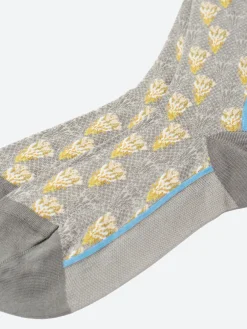 Antipast - Custus Flowers Crew Sock in Grey