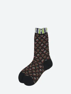 Antipast - Fun Fan Crew Sock in Dark Brown