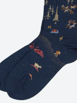 Antipast - Lagom Crew Sock in Navy