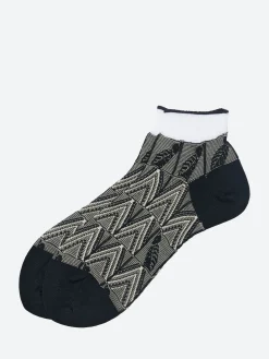 Antipast - Leaf Bird Short Socks in Black