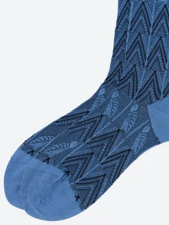 Antipast - Leaf Bird Socks in Blue