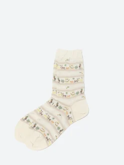 Antipast - Parade on Safari Socks in Ivory