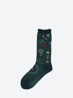Antipast - Salad Crew Sock in Green