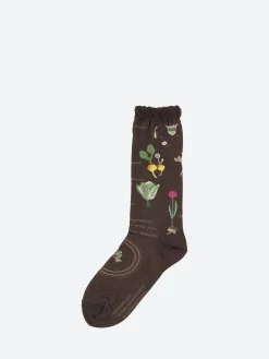 Antipast - Salad Crew Sock in Dark Brown