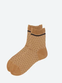 Antipast - The Sky Point Ankle Socks in Gold