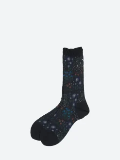 Antipast - Winter Garden Crew Sock in Black