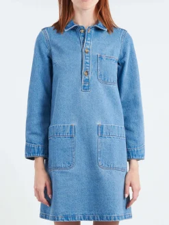 A.P.C. - Aurelia Dress in Washed Indigo