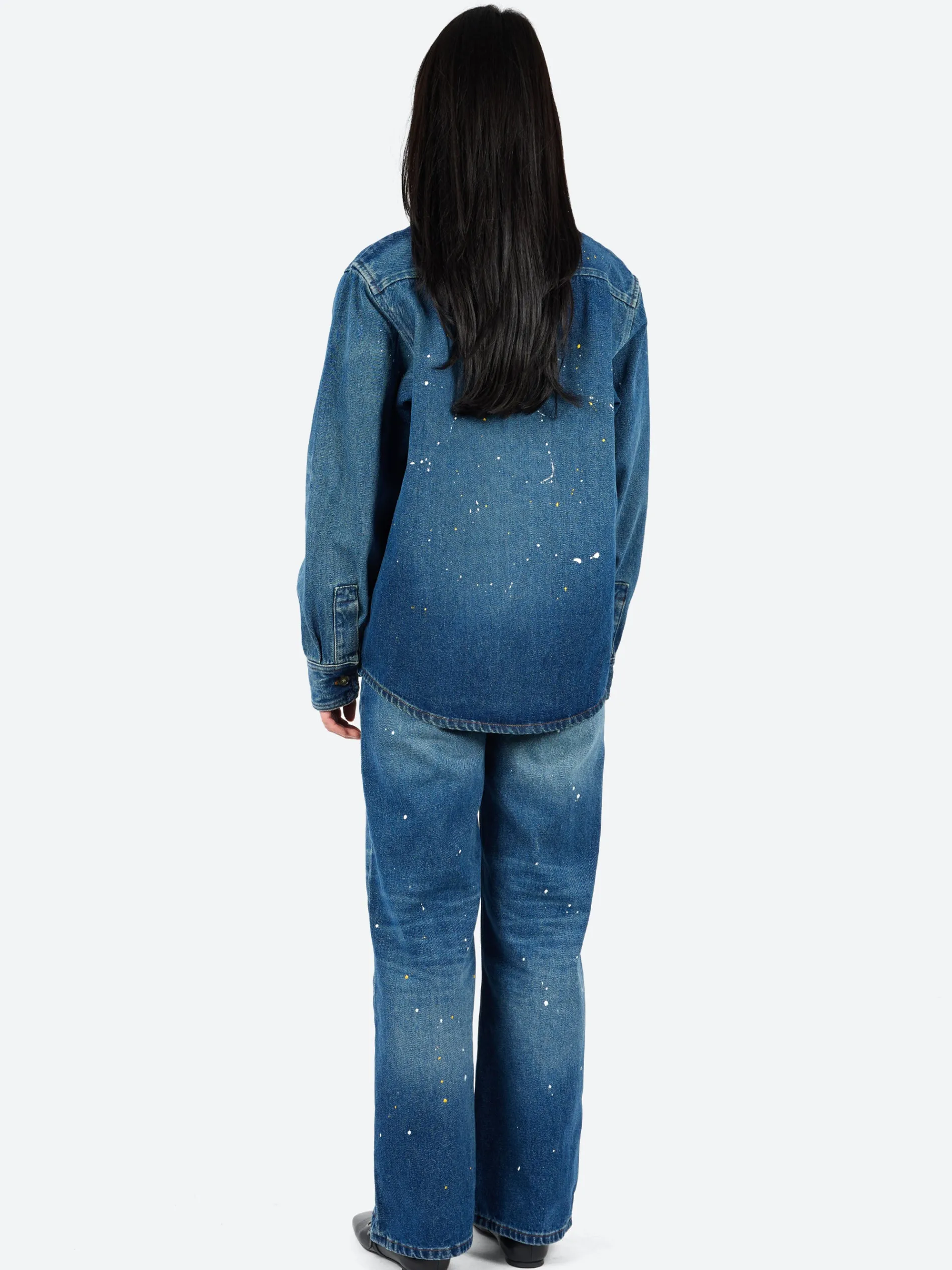 A.P.C. - Basile Denim Overshirt in Washed Denim