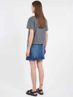 A.P.C. - Boxy Petite VPC T-Shirt in Anthracite Chine